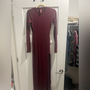 Skims Burgundy Dress